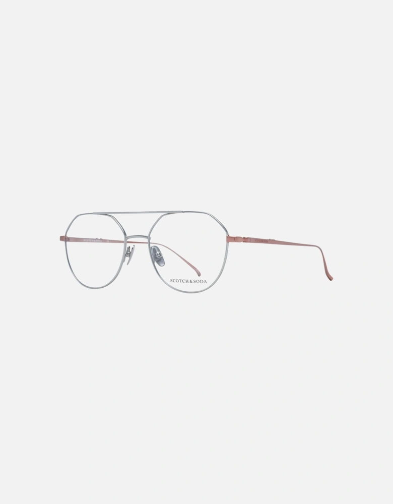 Gunmetal Round Stainless Steel Glasses with Demo Lenses Women - Gray