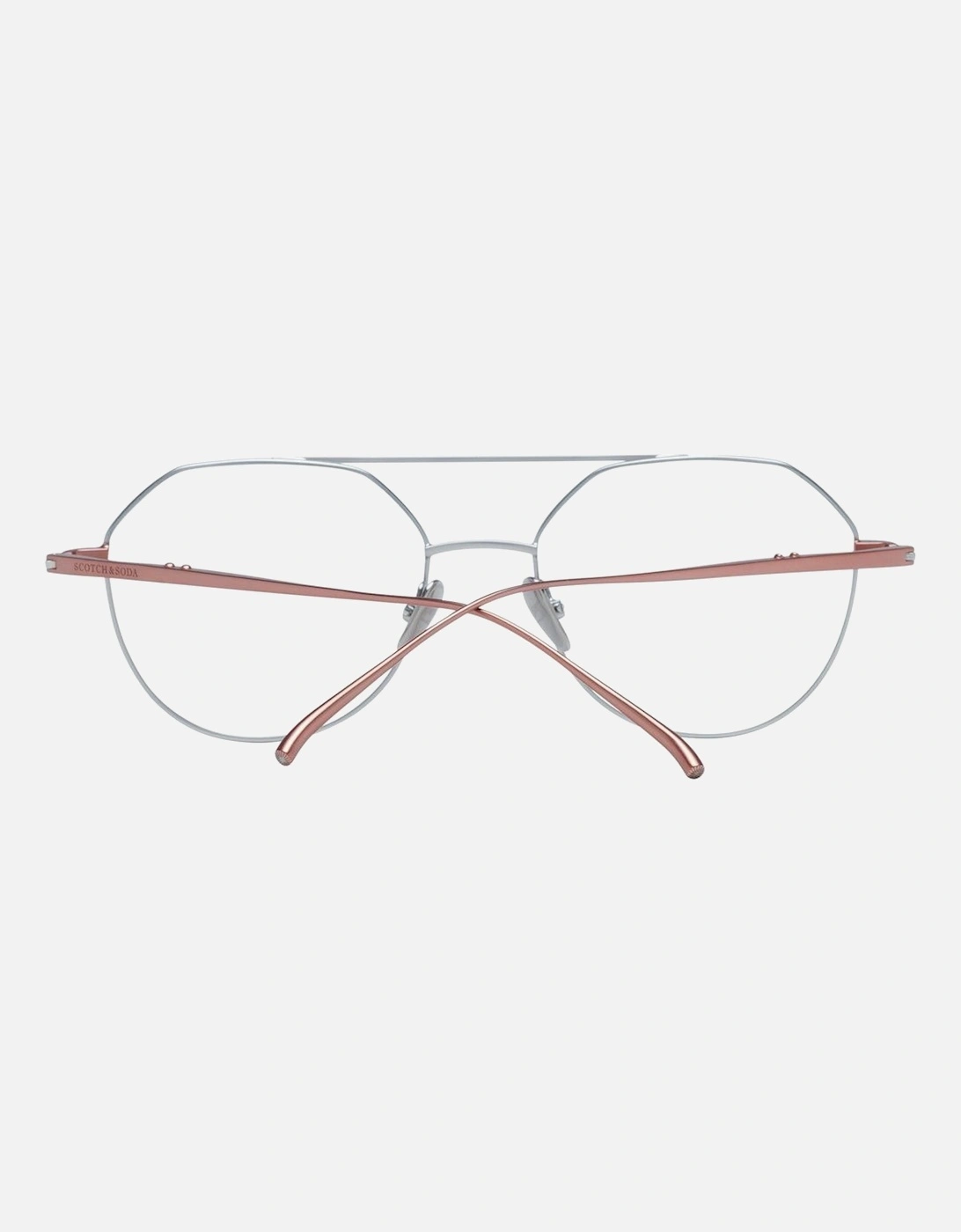 Gunmetal Round Stainless Steel Glasses with Demo Lenses Women - Gray