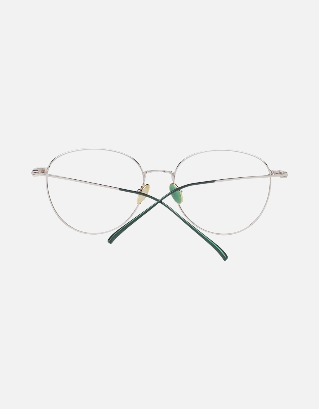 Gold Round Frame Demo Glasses Women