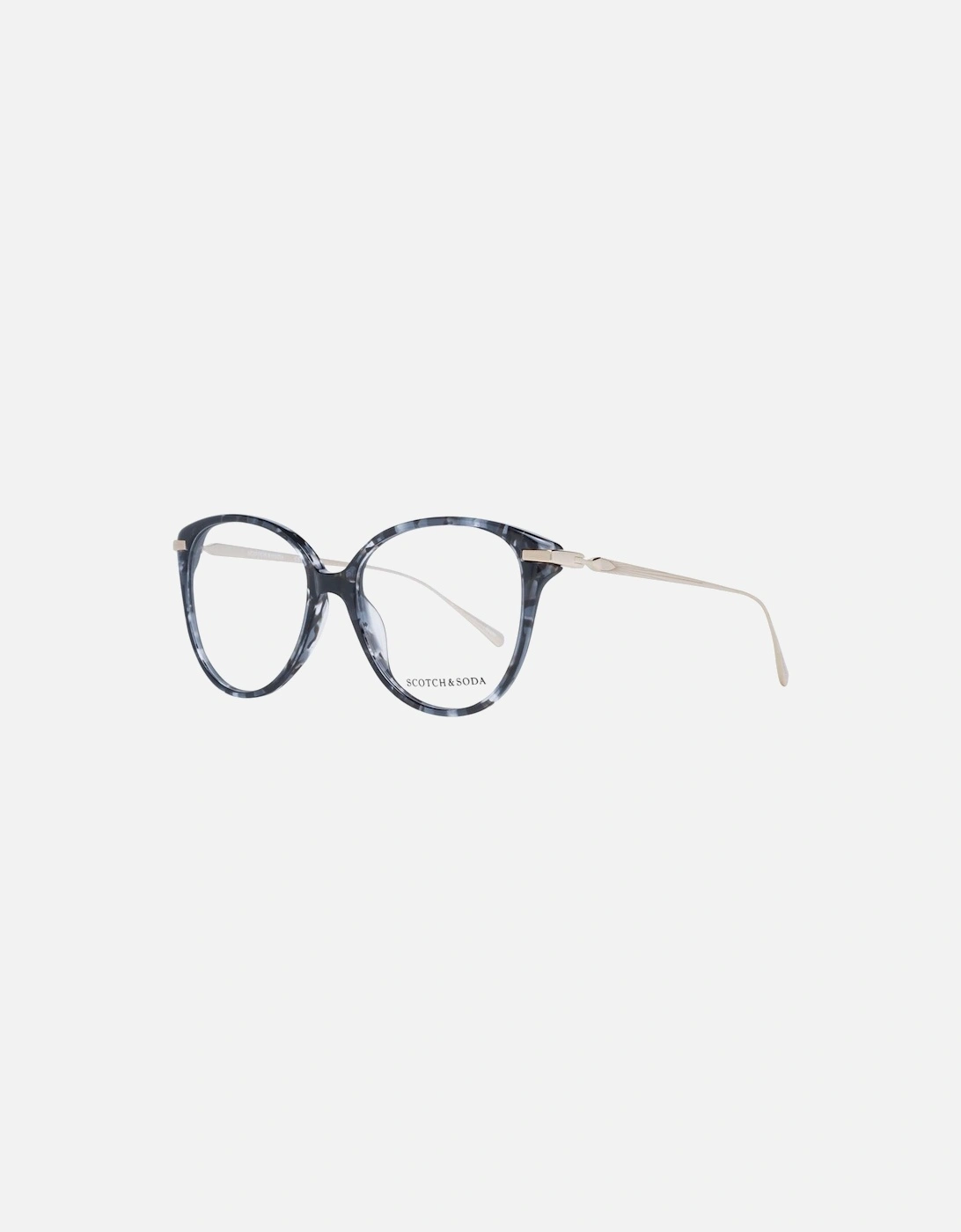 Black Acetate Round Glasses with Demo Lenses Women Frames, 4 of 3