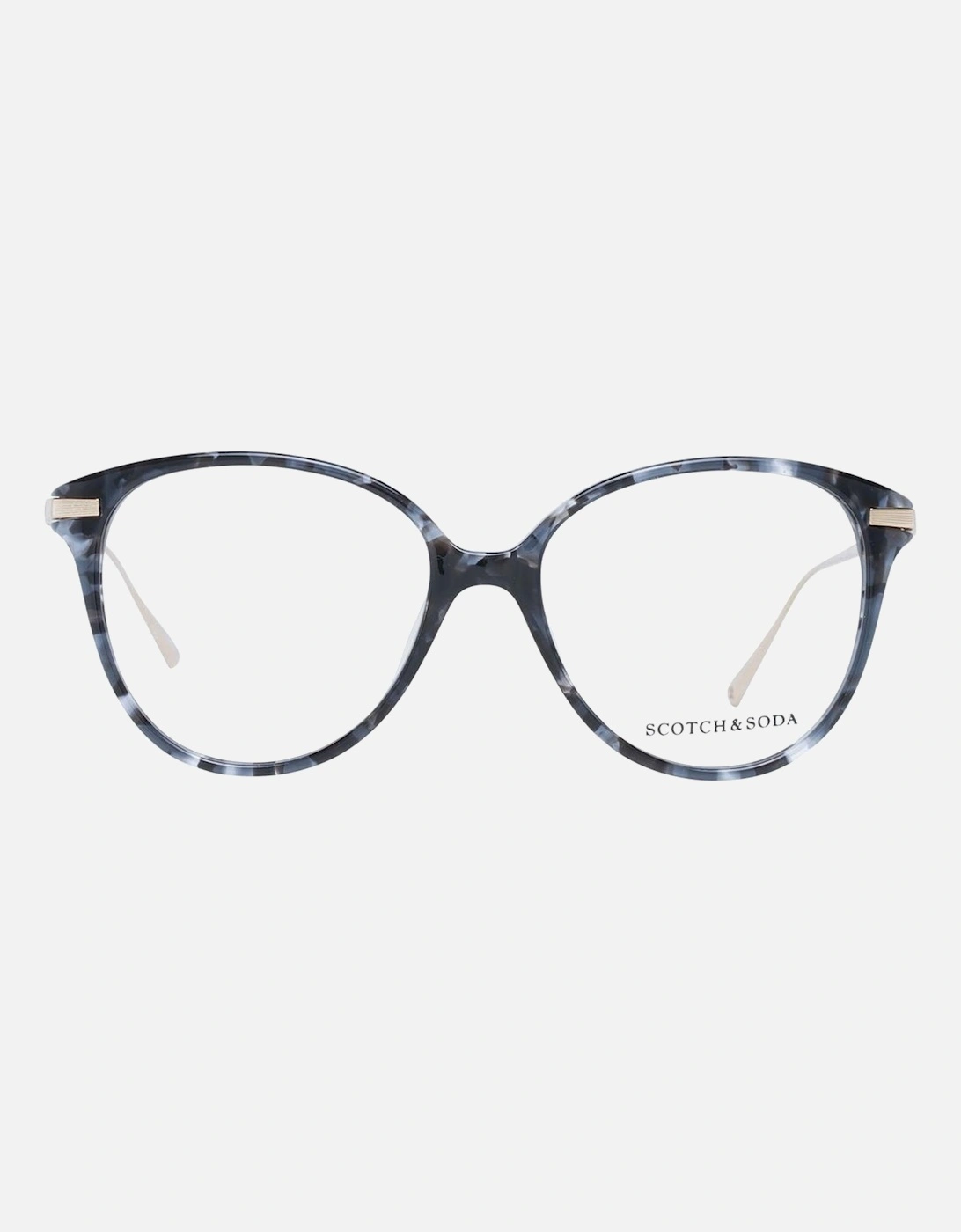 Black Acetate Round Glasses with Demo Lenses Women Frames