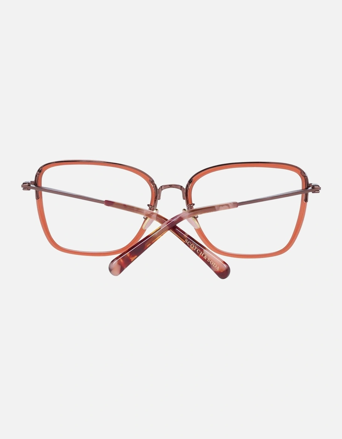 Red Square Glasses with Demo Lenses Women Frames