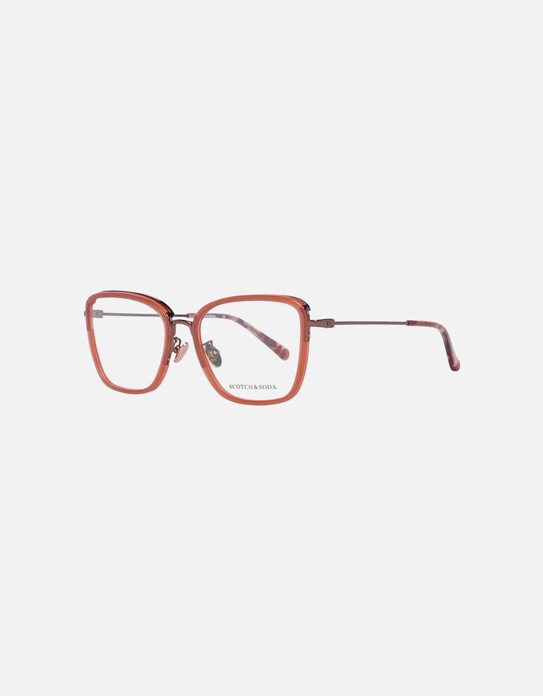 Red Square Glasses with Demo Lenses Women Frames, 4 of 3