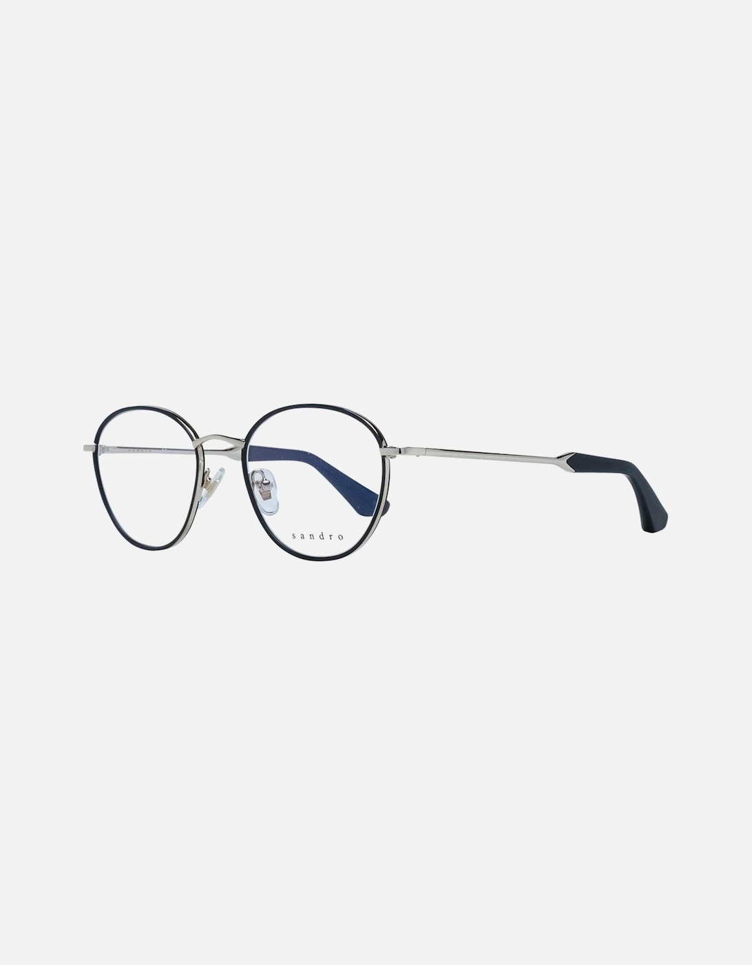 Black Stainless Steel Round Glasses with Demo Lenses and Branded Case., 4 of 3