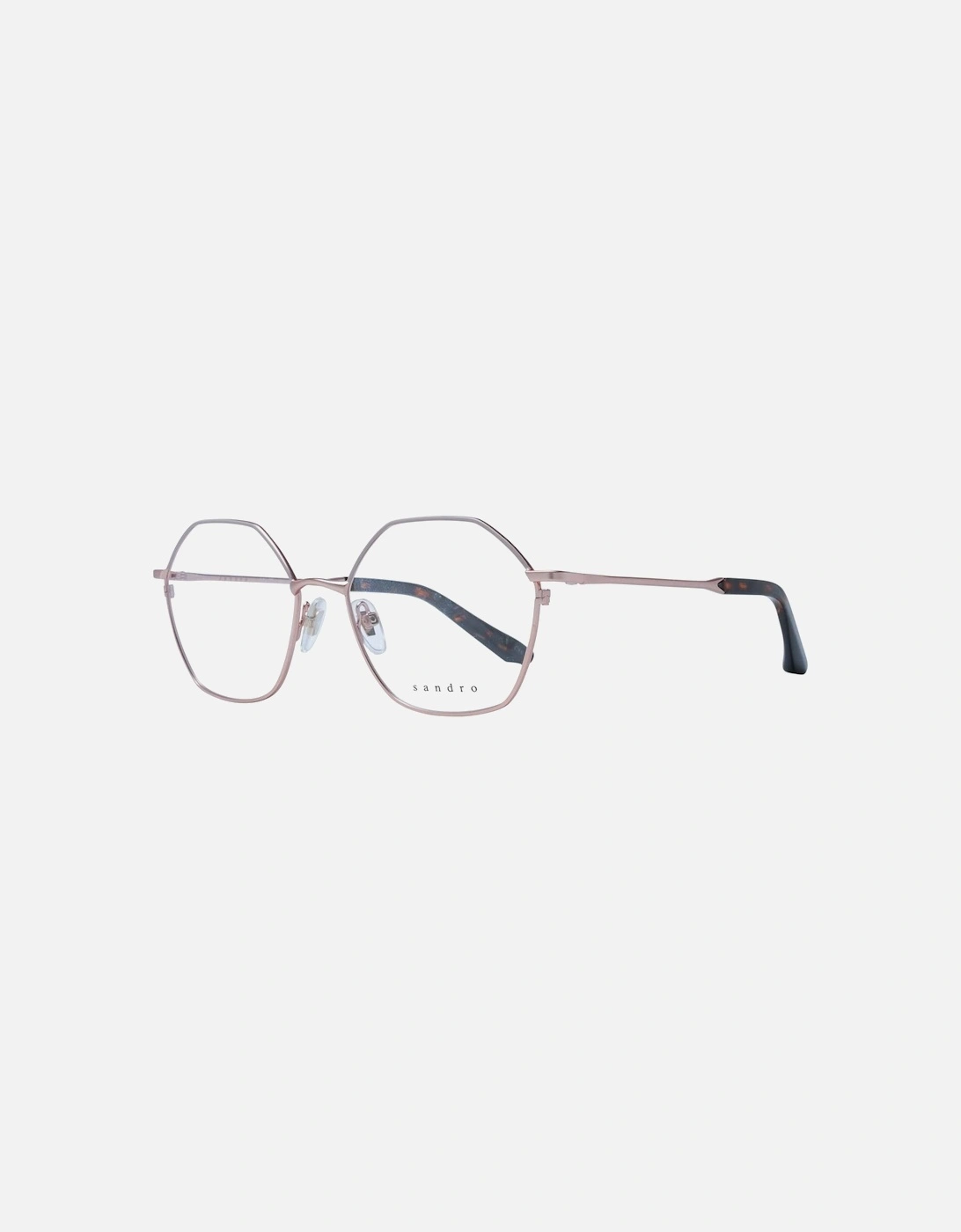 Rose Gold Stainless Steel Eyeglasses Women Frames, 4 of 3