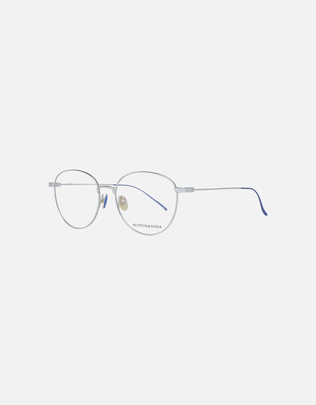 Silver Metal Round Glasses with Demo Lenses Women Frames, 4 of 3