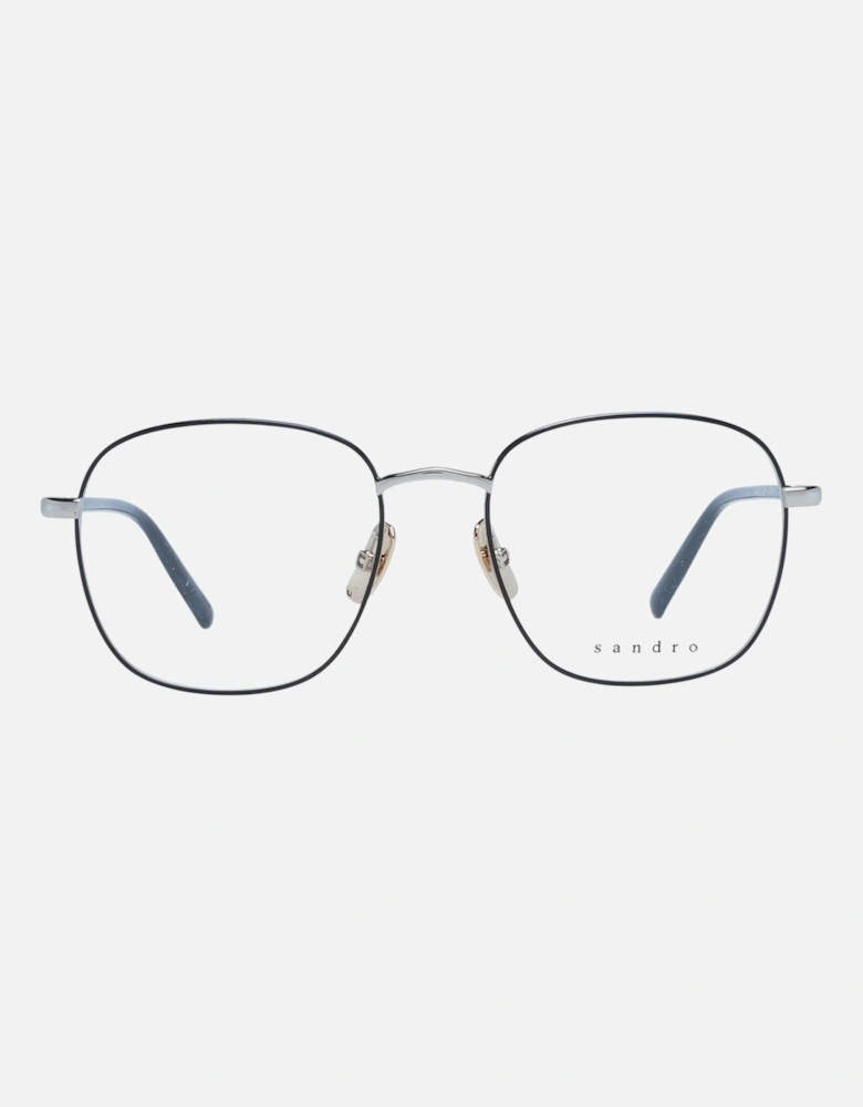 Black Stainless Steel Square Frame Glasses Women
