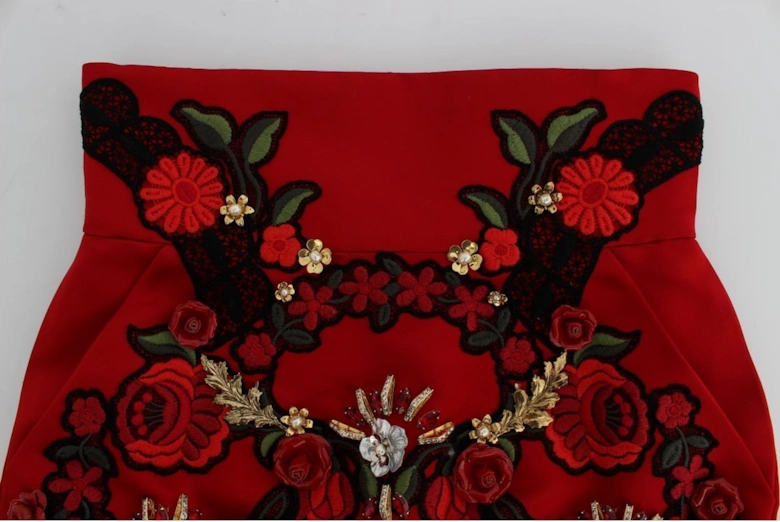 Dolce Gabbana Shorts Embroidered HighWaisted Women