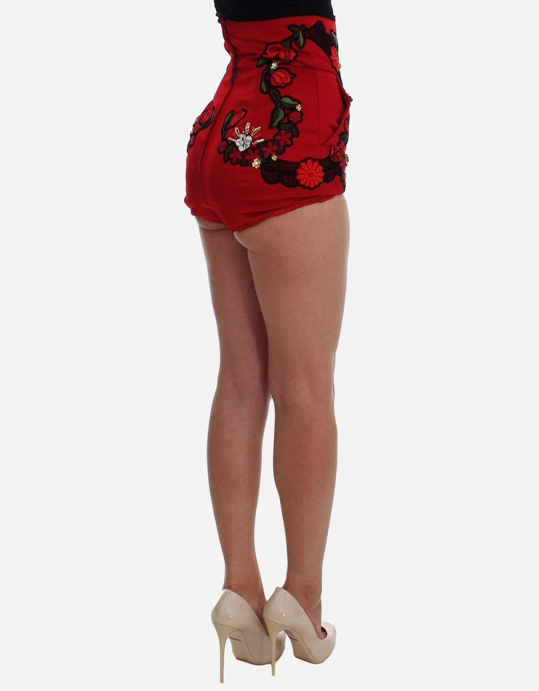 Dolce Gabbana Shorts Embroidered HighWaisted Women