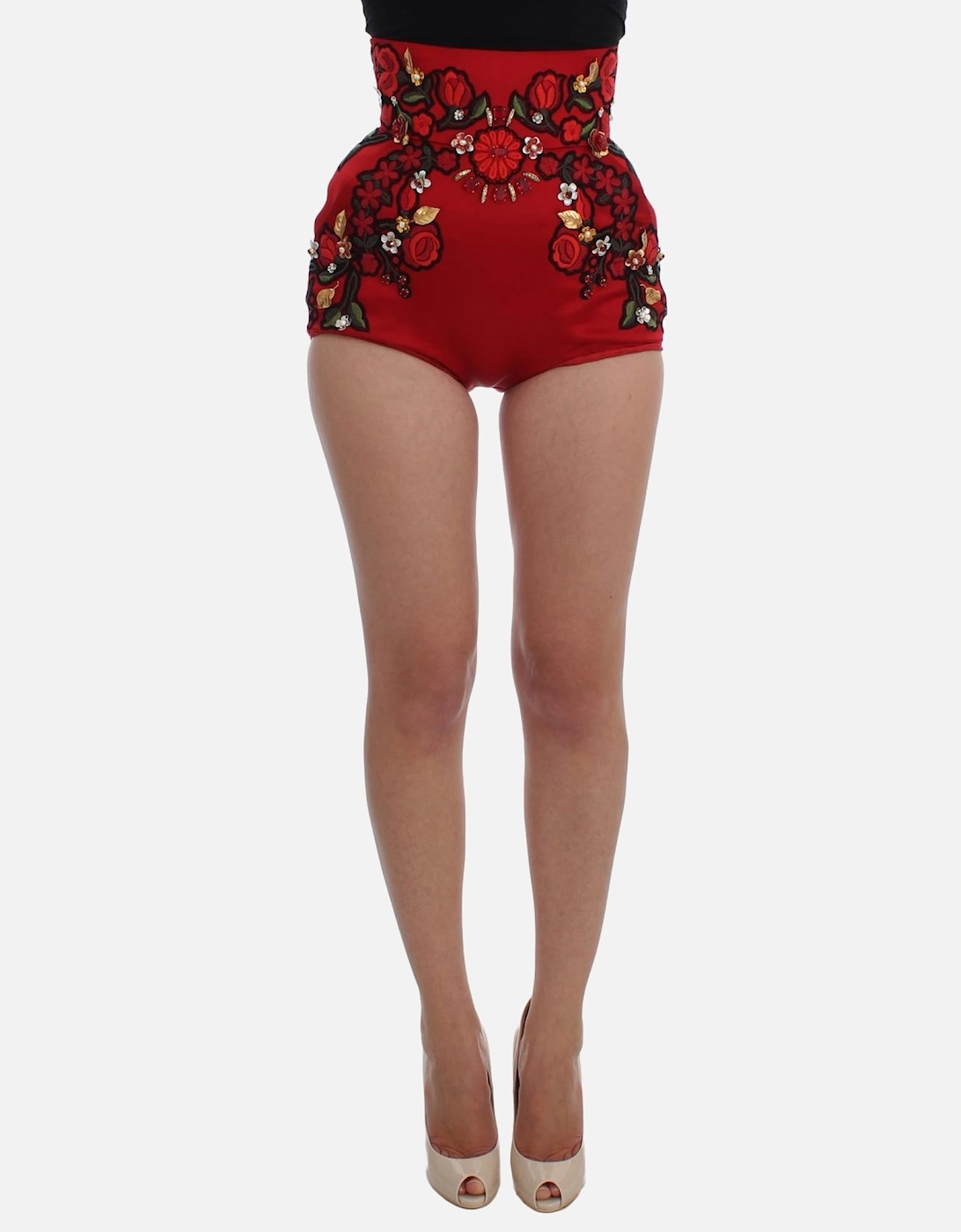 Dolce Gabbana Floral Embroidered Shorts HighWaist Women, 7 of 6
