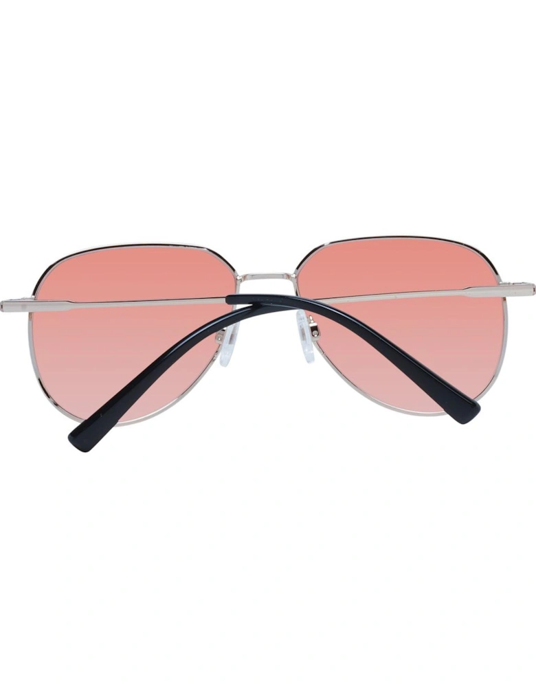 Rose Gold Round Photochromatic Sunglasses Unisex