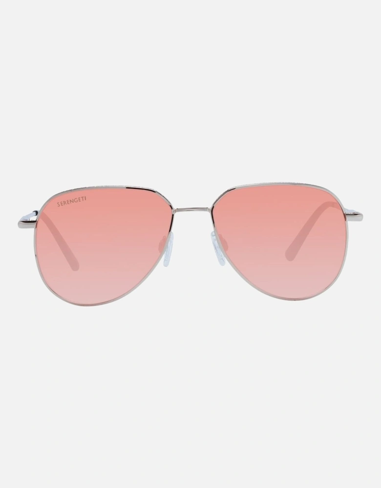Rose Gold Round Photochromatic Sunglasses Unisex