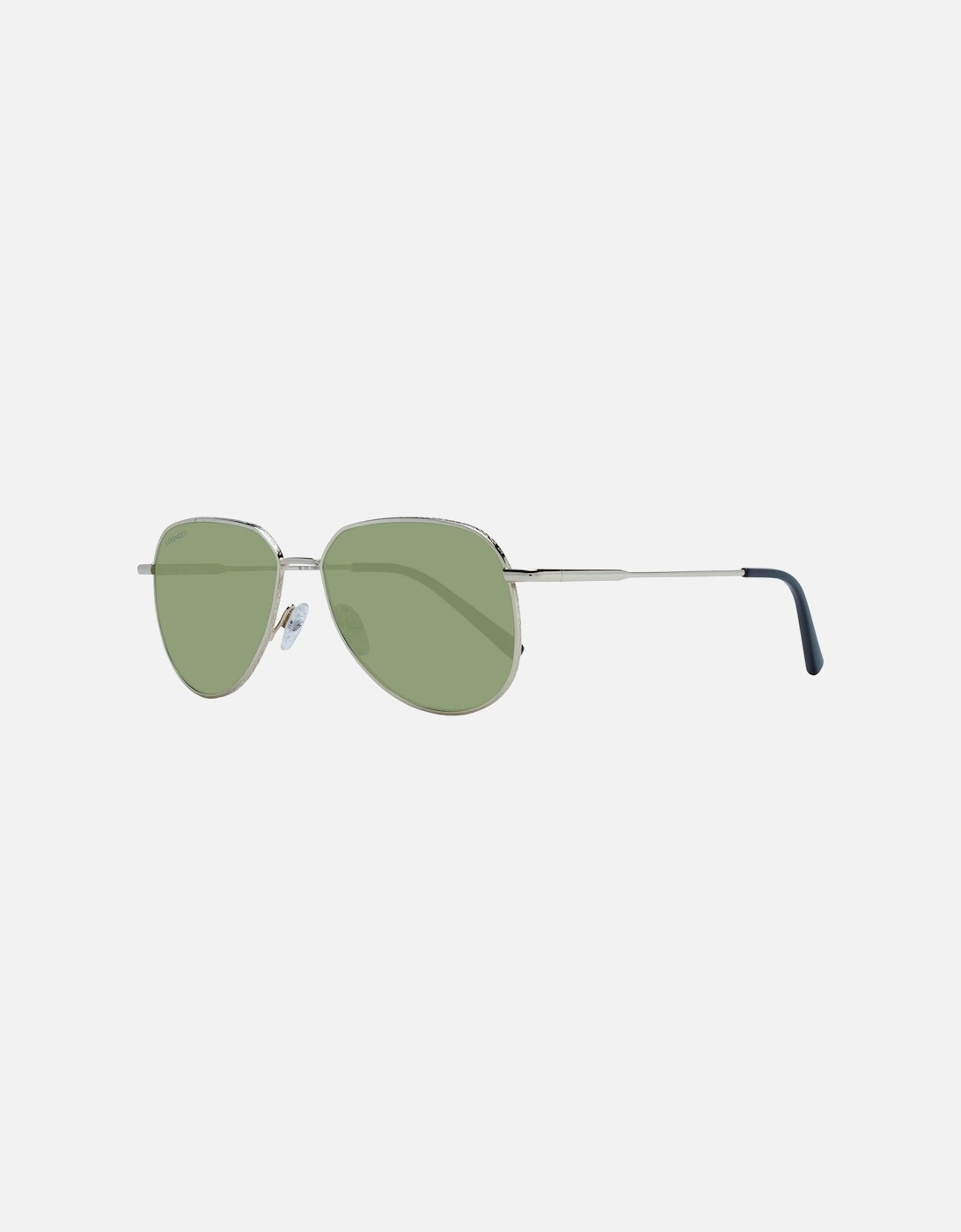 Gold Round Photochromatic Sunglasses with Green Lenses Unisex, 4 of 3