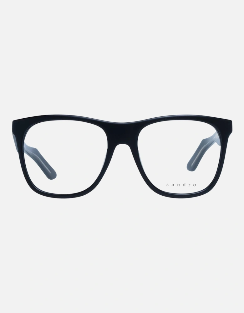 Acetate Trapezium Full-Rim Demo Glasses Unisex - Black Frames