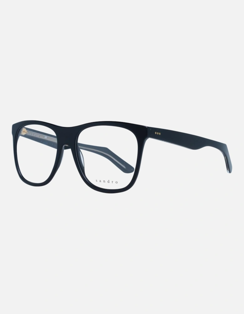 Acetate Trapezium Full-Rim Demo Glasses Unisex - Black Frames
