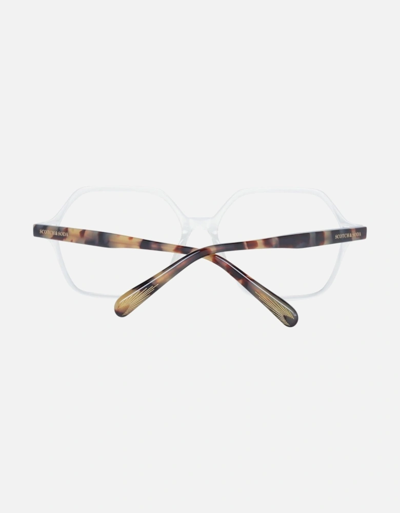 Transparent Square Frame Glasses with Demo Lenses Women