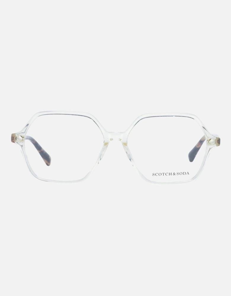 Transparent Square Frame Glasses with Demo Lenses Women