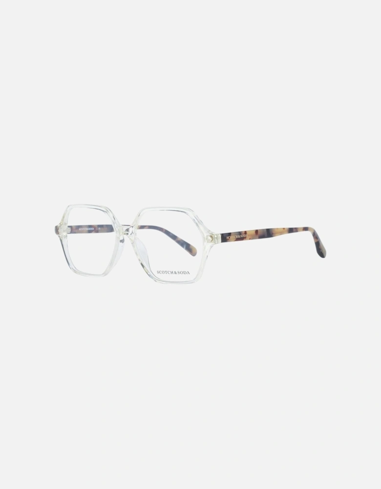 Transparent Square Frame Glasses with Demo Lenses Women