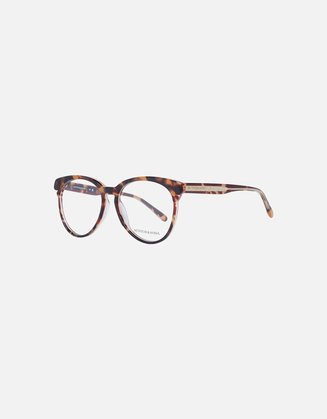 Brown Round Plastic Demo Glasses with Branded Case. Women Frames, 4 of 3