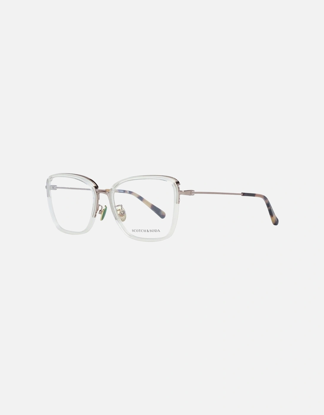 Transparent Trapezium Demo Glasses with Branded Case Women Frames, 4 of 3