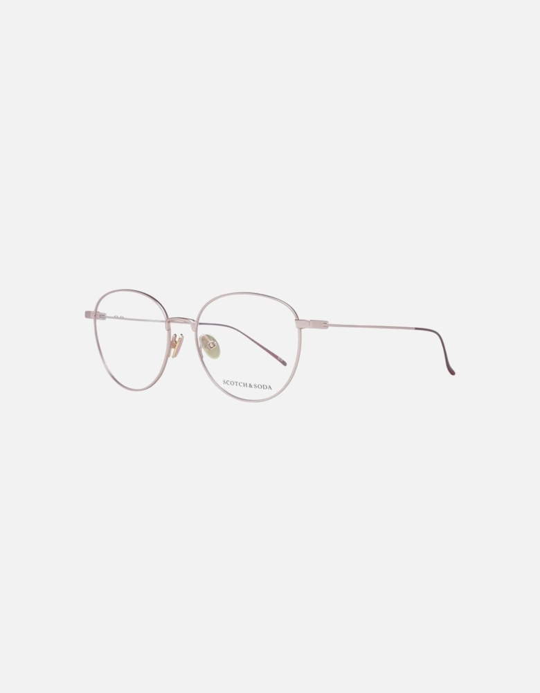 Copper Round Metal Frame Demo Glasses Women