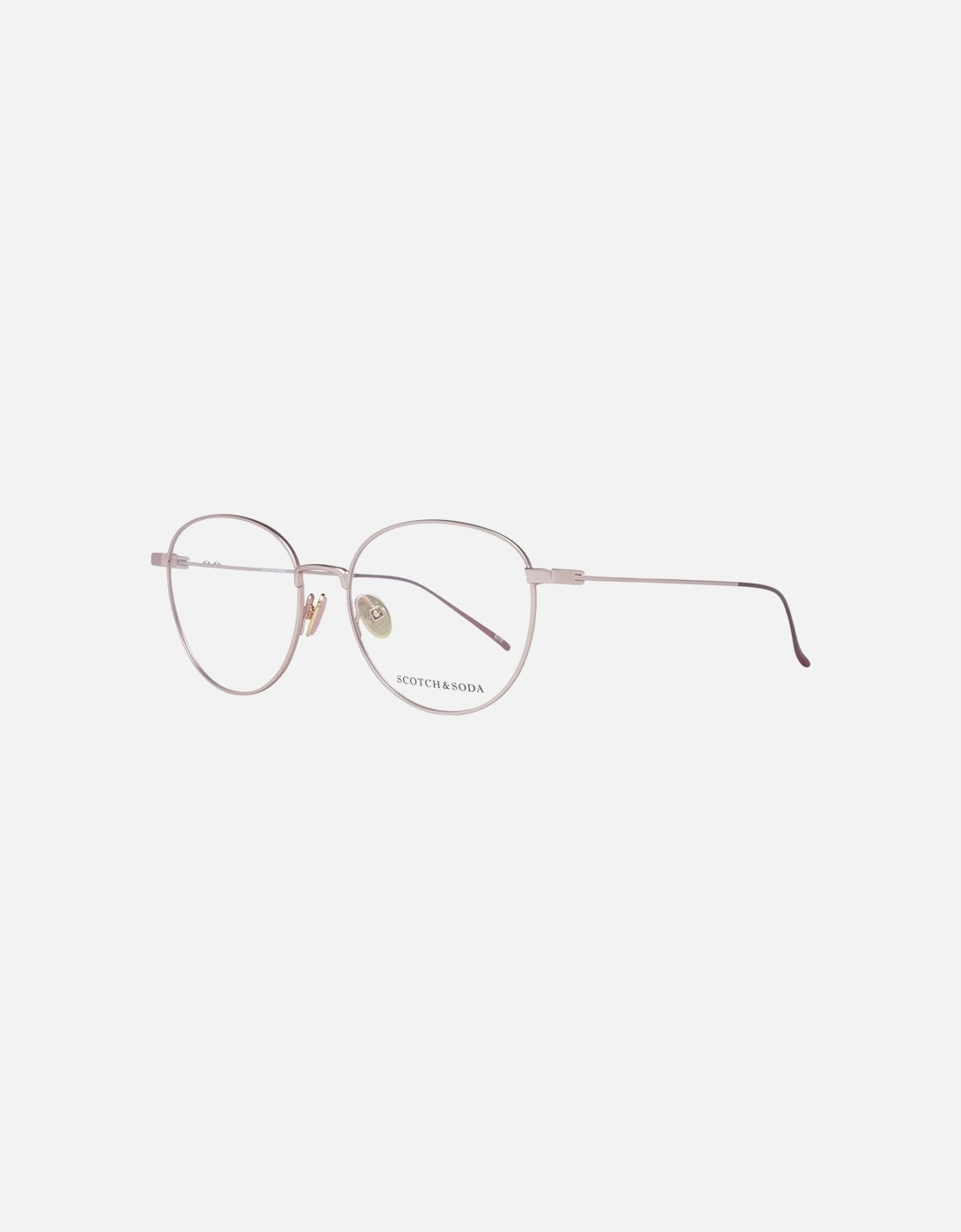 Copper Round Metal Frame Demo Glasses Women, 4 of 3