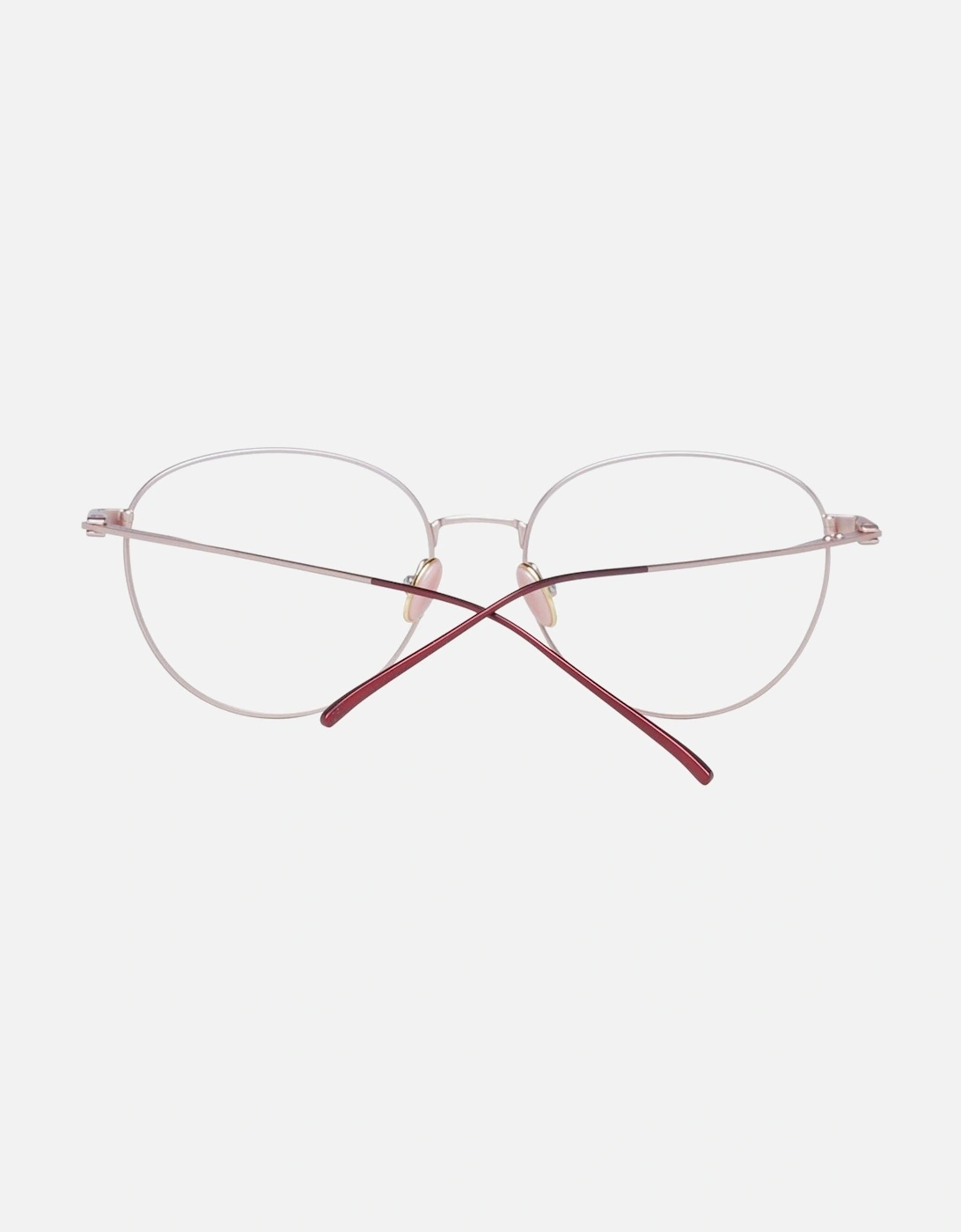 Copper Round Metal Frame Demo Glasses Women