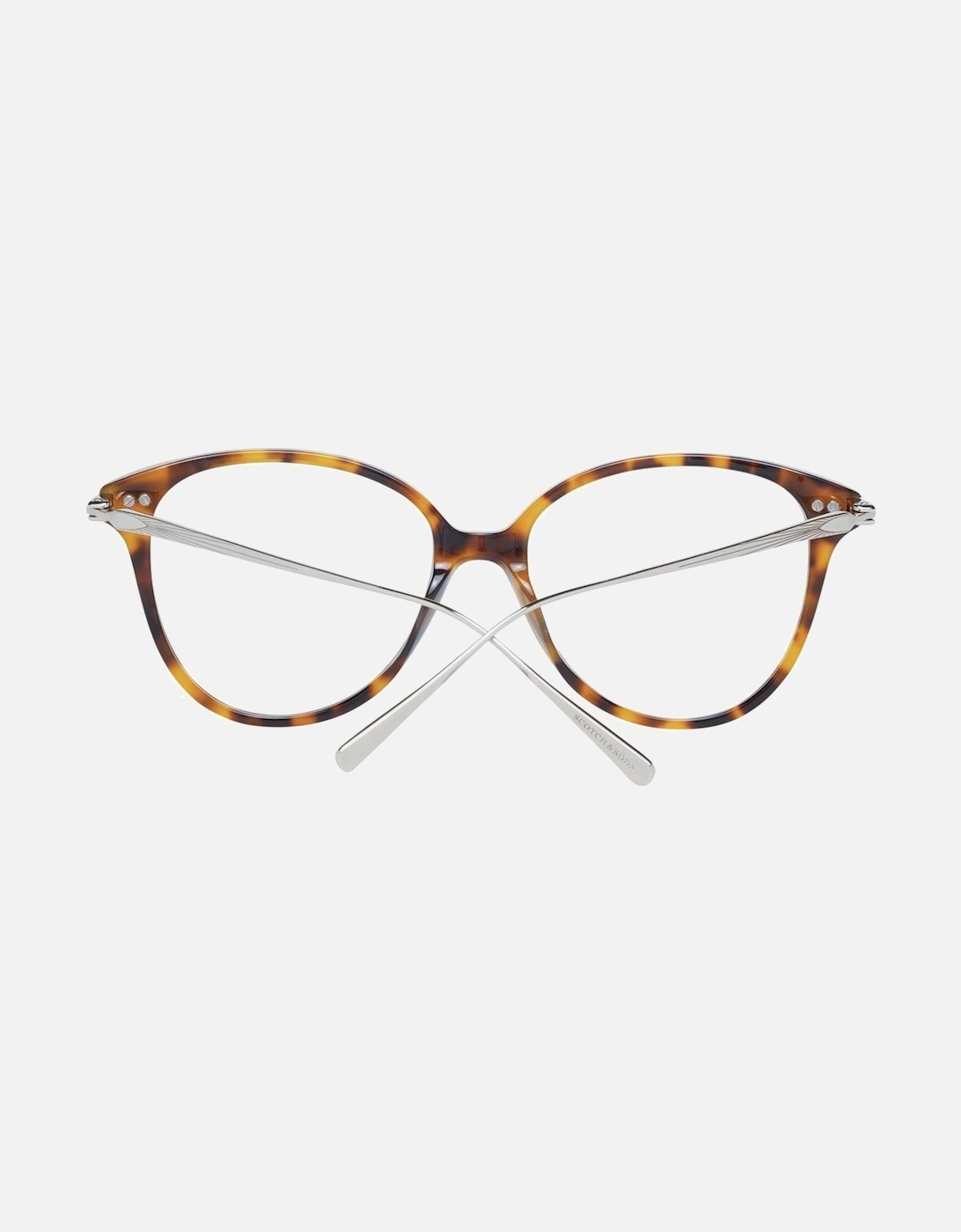Brown Round Acetate Glasses with Demo Lenses Women Frames
