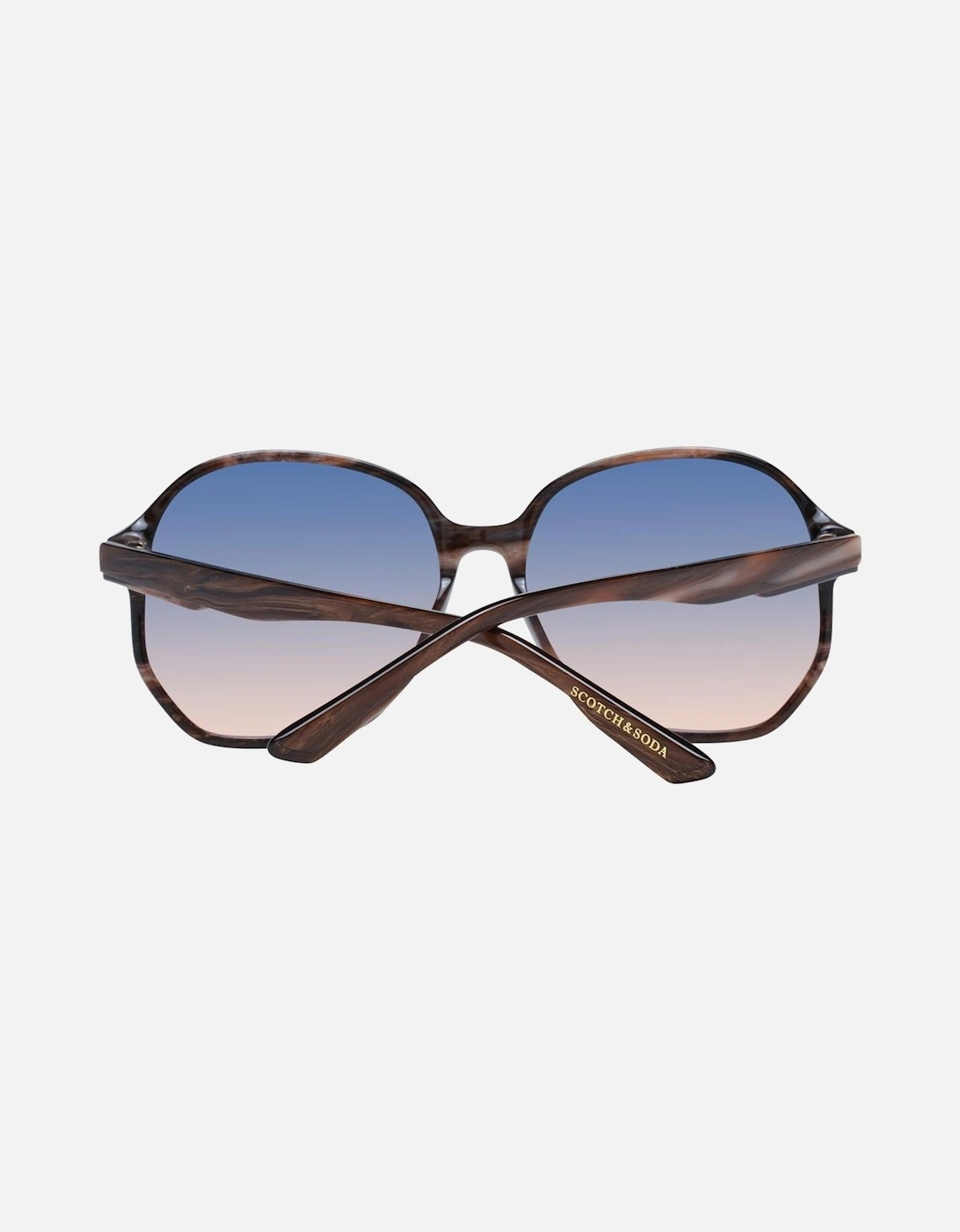 Brown Butterfly Sunglasses with Multicolor Gradient Lenses - Category
