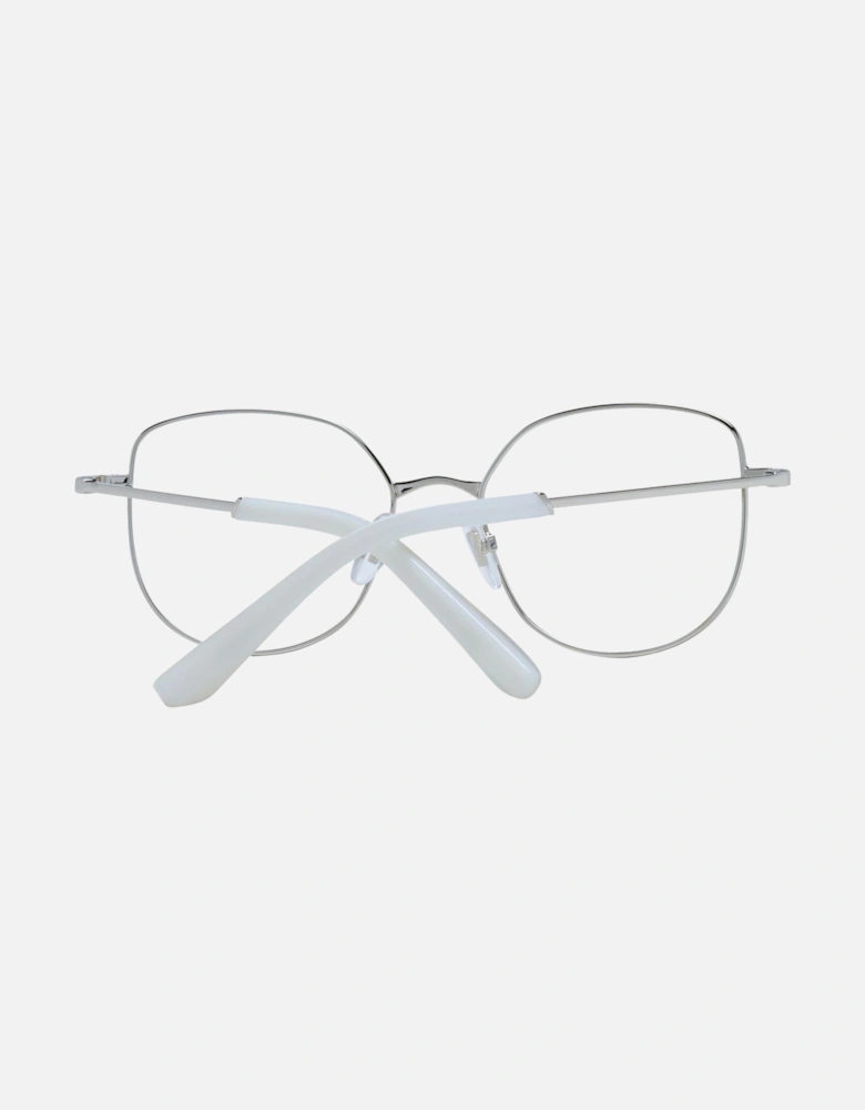 White Square Stainless Steel Eyeglasses Women Frames