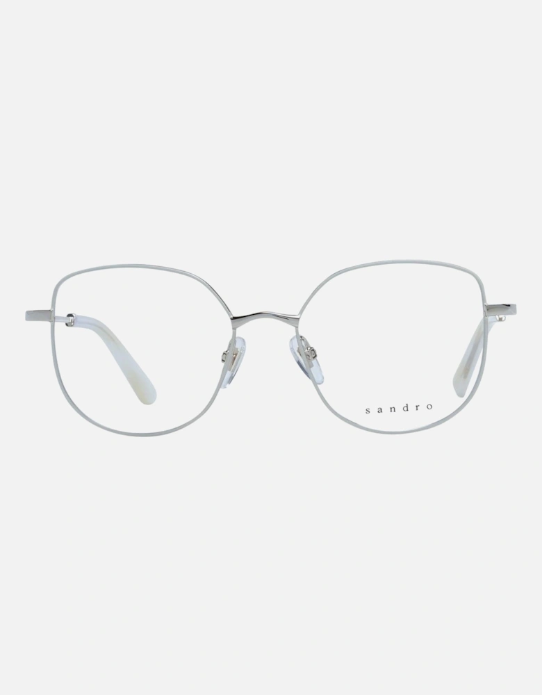 White Square Stainless Steel Eyeglasses Women Frames