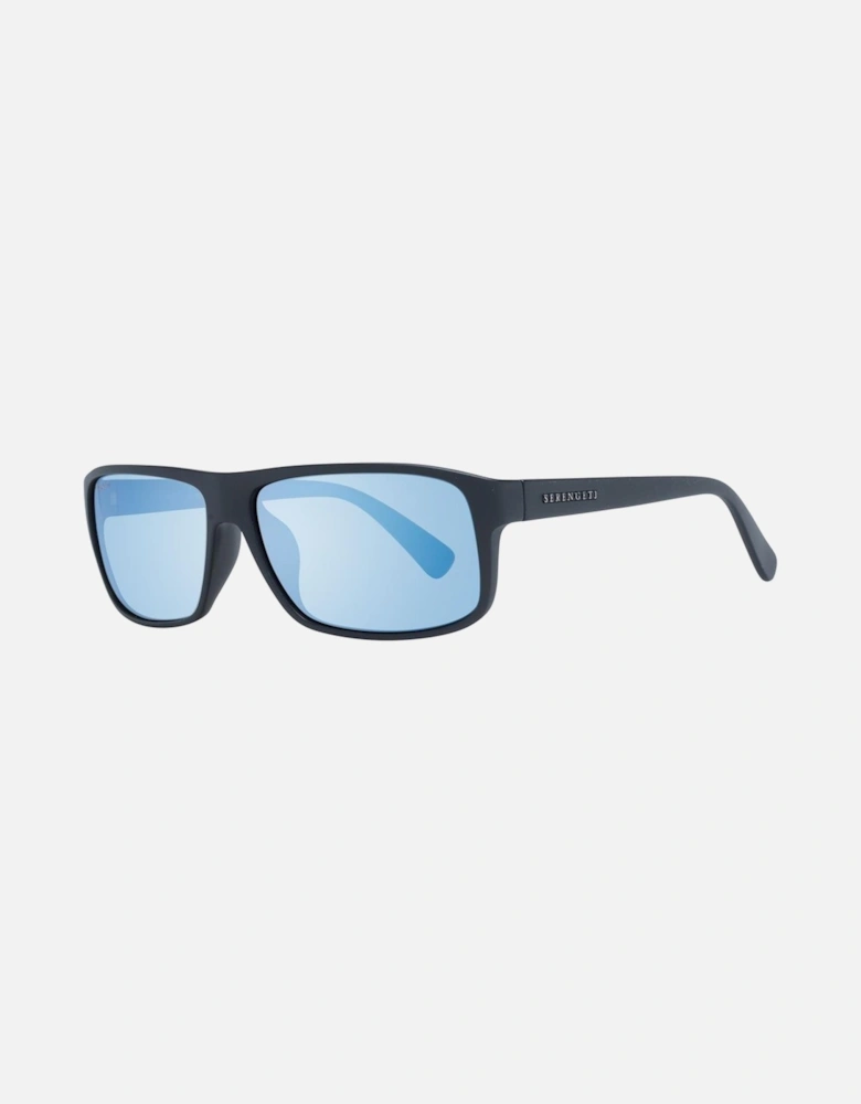 Makena Sunglasses Blue Lens Model Unisex - Black