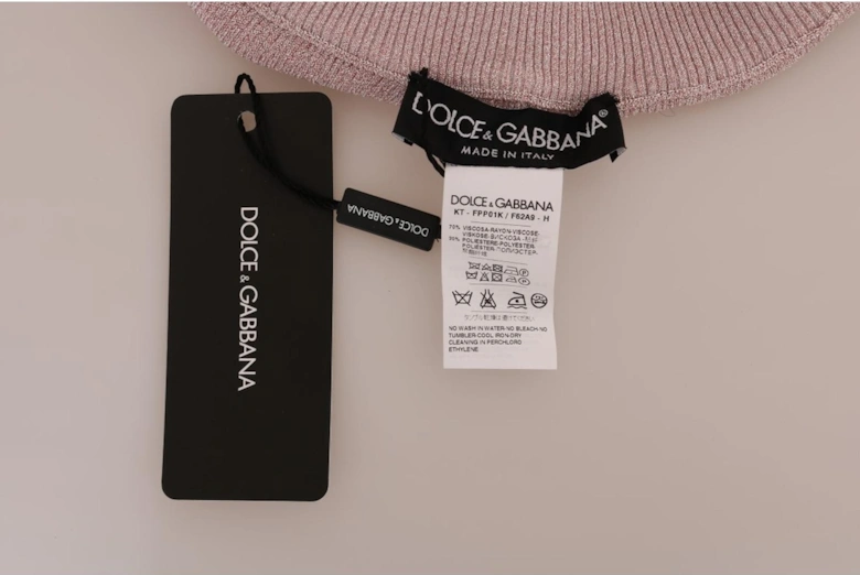 Dolce Gabbana Ribbed Leggings Women - Pink Pantyhose