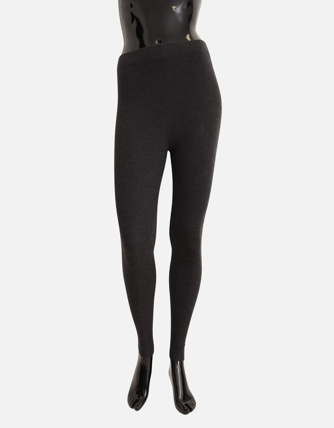 Dolce Gabbana Ribbed Leggings Women - Gray Pantyhose, 2 of 1