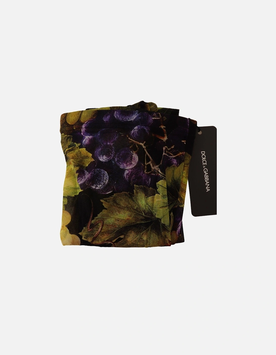 Grape Print Tights Women - Black Pantyhose