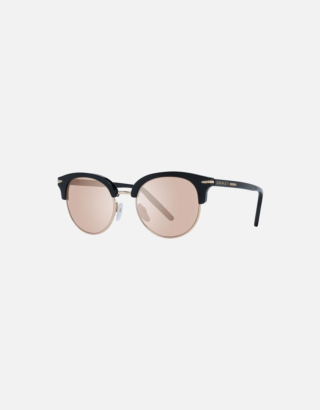 Roma Sunglasses Rose Gold Accents Women - Black, 4 of 3