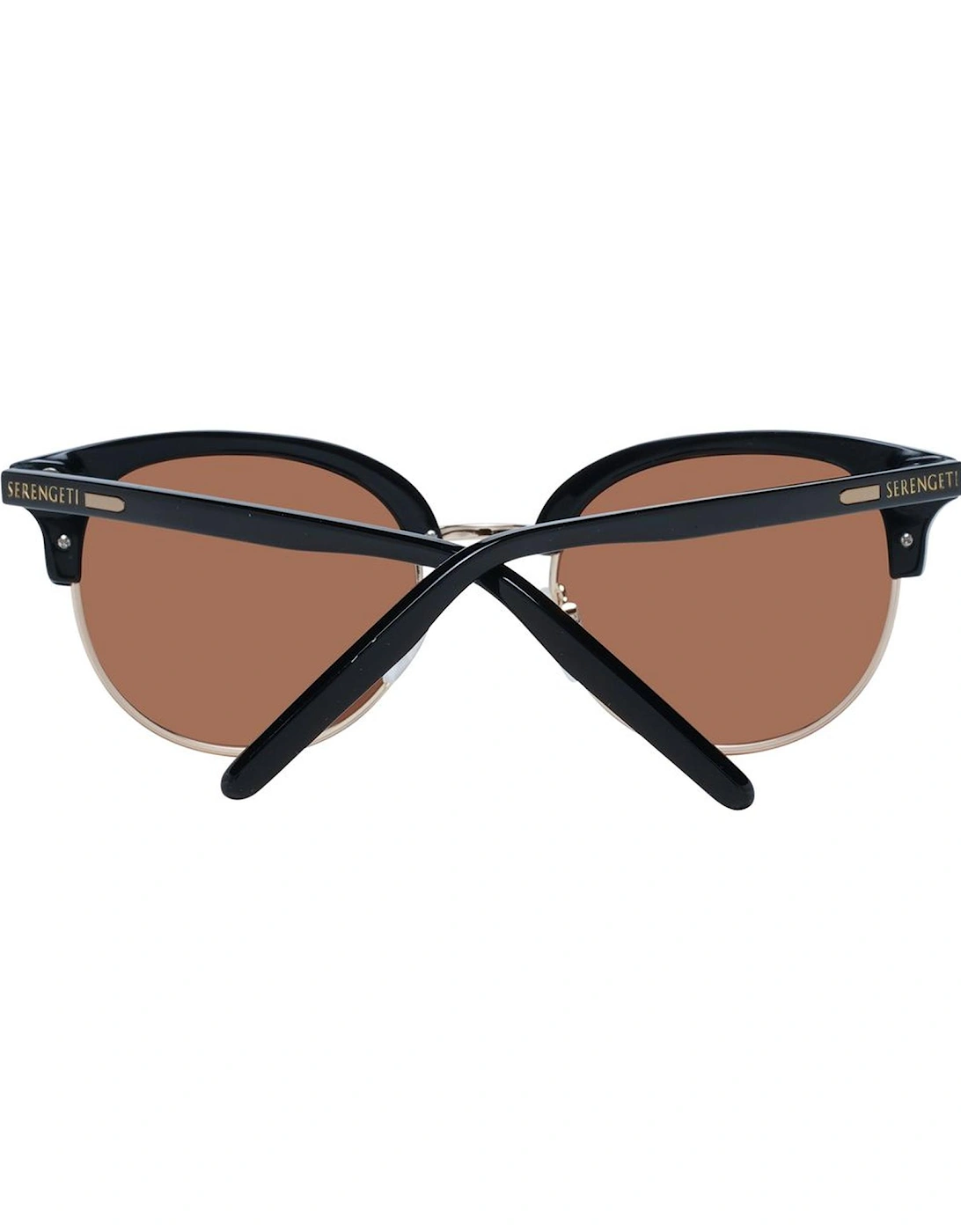 Roma Sunglasses Rose Gold Accents Women - Black