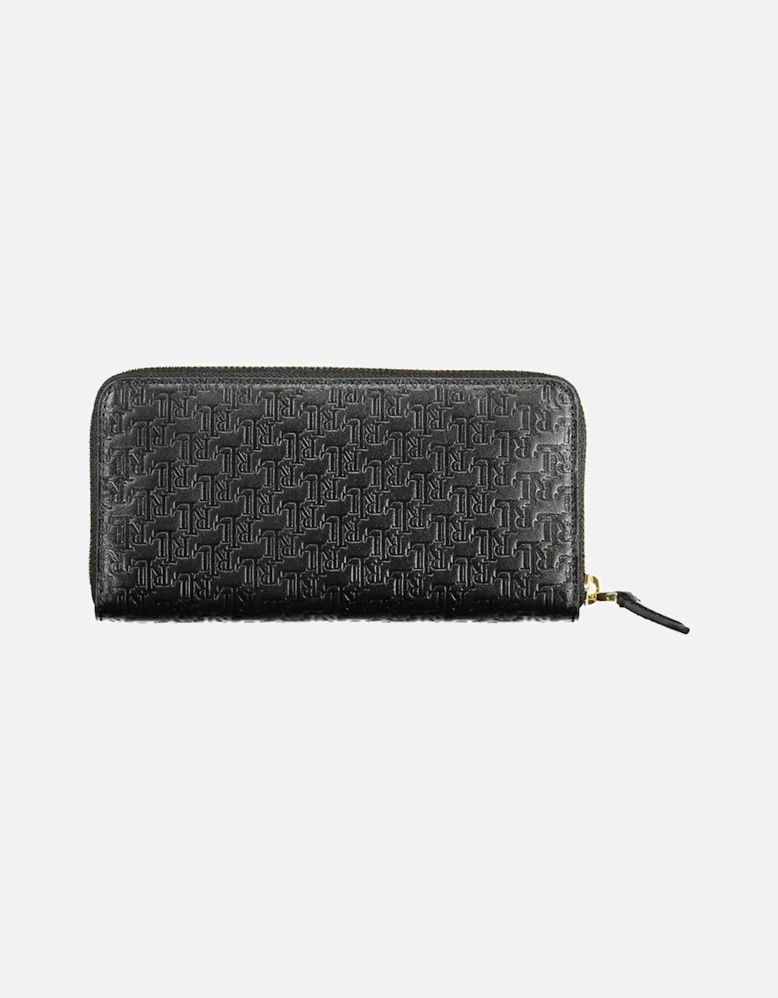 Zip-Around Wallet with Card Slots and Coin Purse Women - Black