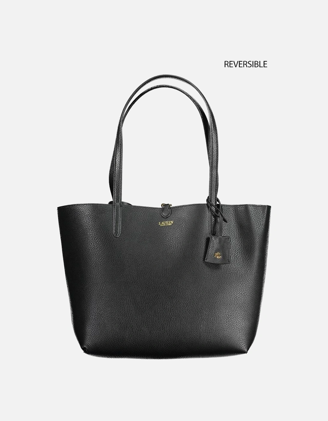 Reversible Shoulder Bag with Removable Pochette Women - Black Handbags, 4 of 3