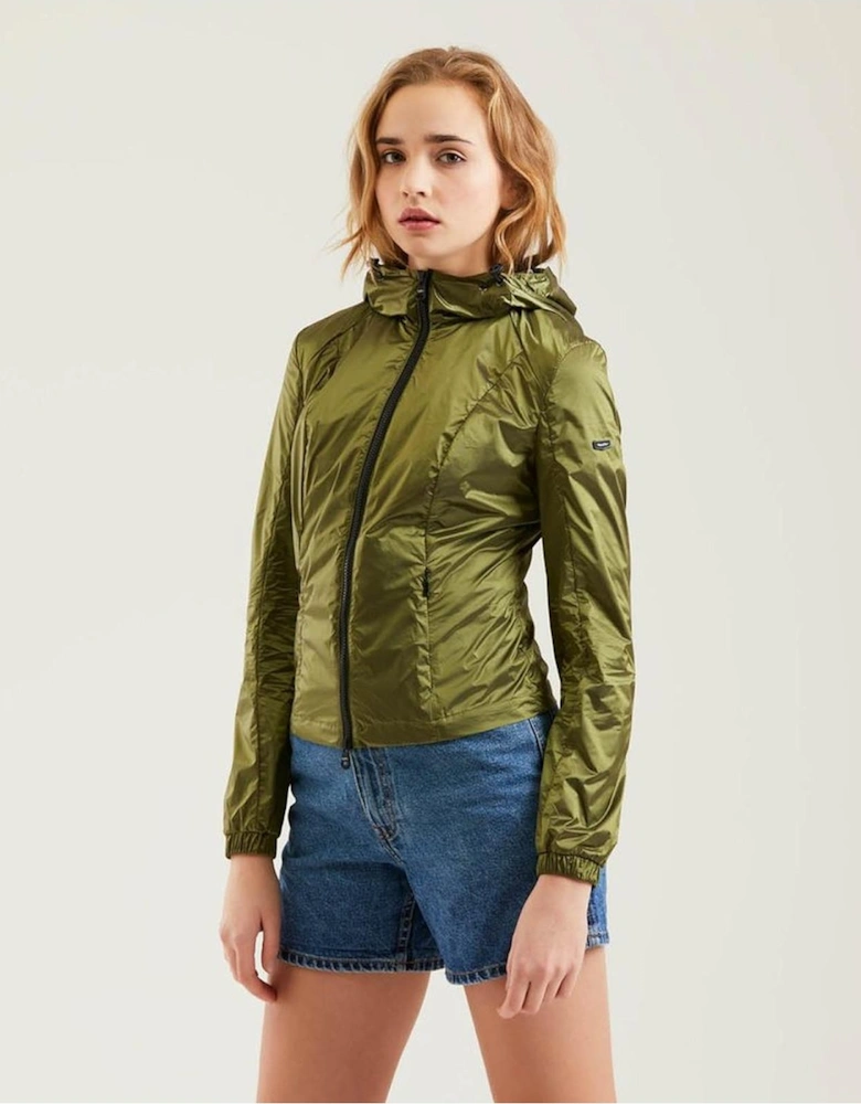 Packable Hooded Jacket RE1133 Women - Green Jackets