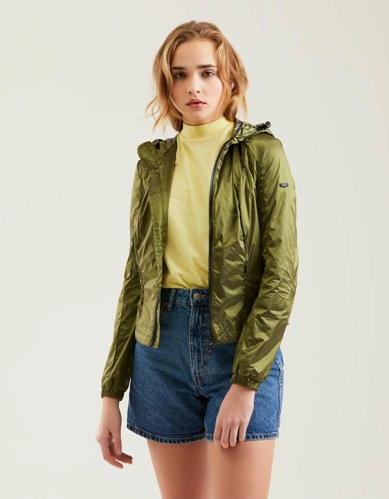 Packable Hooded Jacket RE1133 Women - Green Jackets