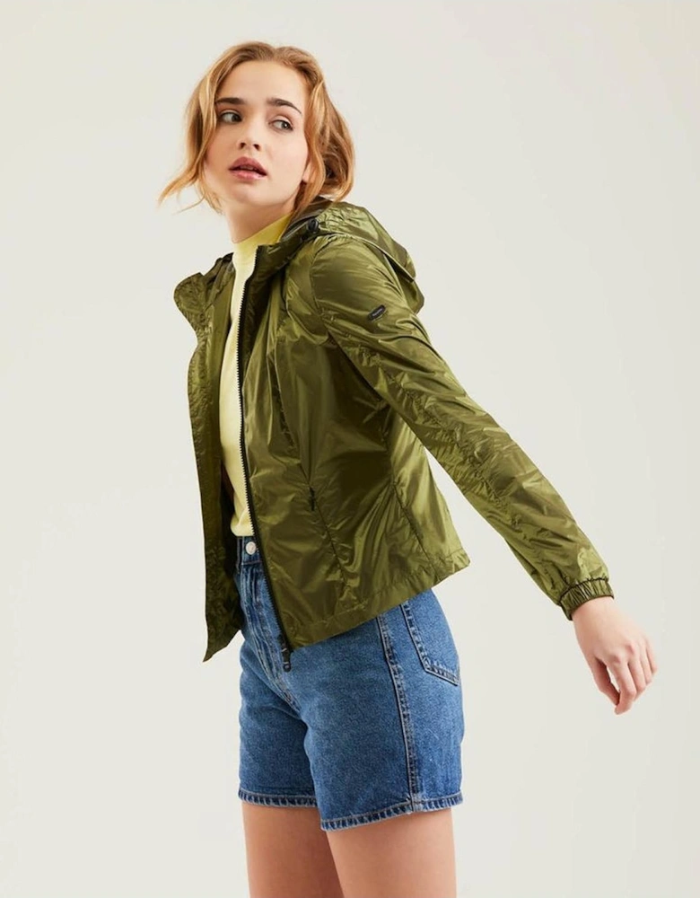 Packable Hooded Jacket RE1133 Women - Green Jackets