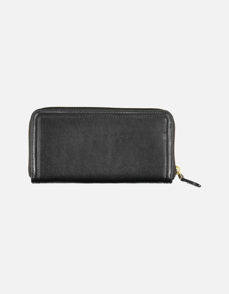 Zip-Around Wallet with Coin Purse and Card Slots Women - Black