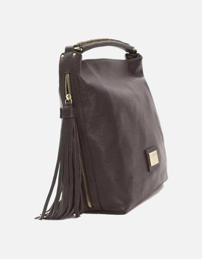 Chic Brown Leather Shoulder Bag Women