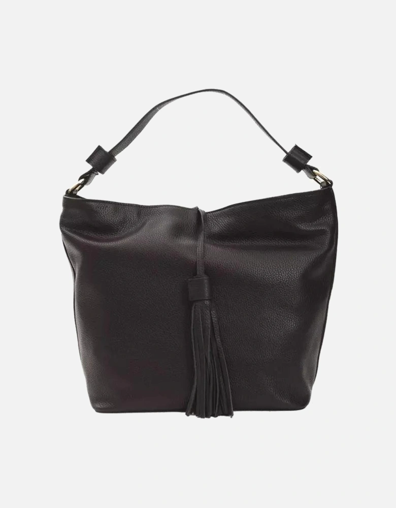 Elegant Leather Shoulder Bag in Timeless Black Women