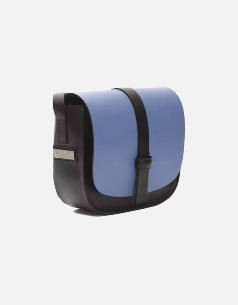 Chic Blue Leather Crossbody Bag Women