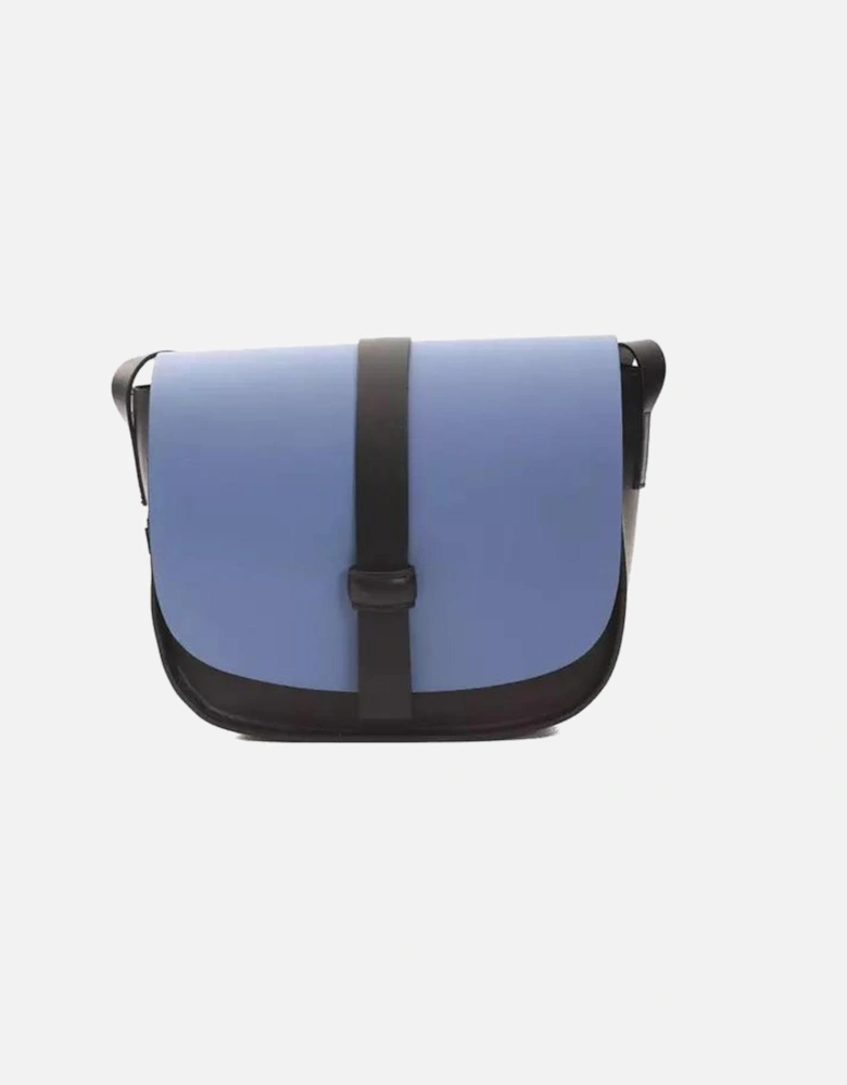 Chic Blue Leather Crossbody Bag Women