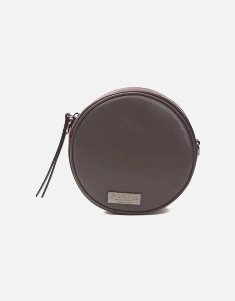 Chic Burgundy Oval Crossbody Bag Women