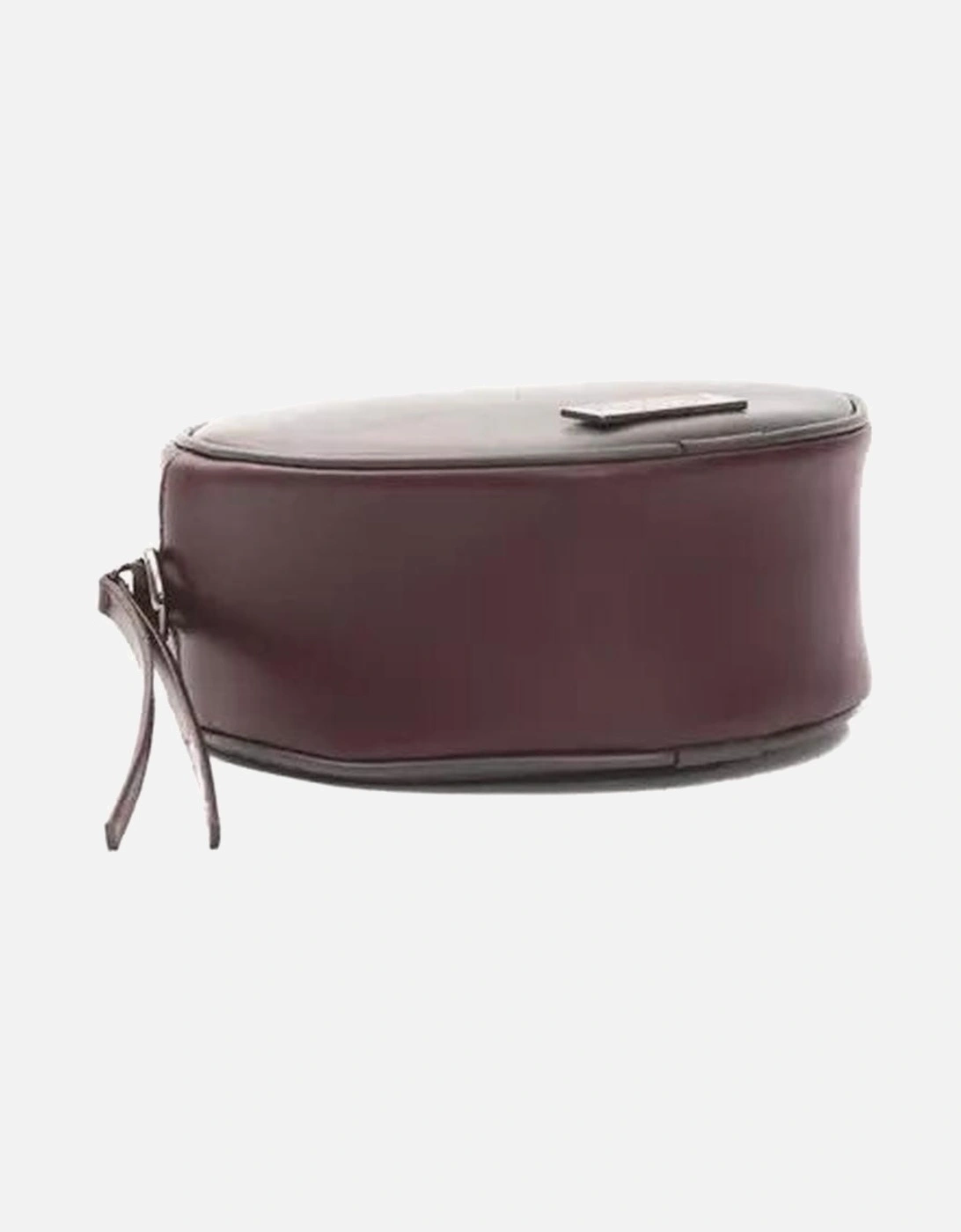 Chic Burgundy Oval Crossbody Bag Women