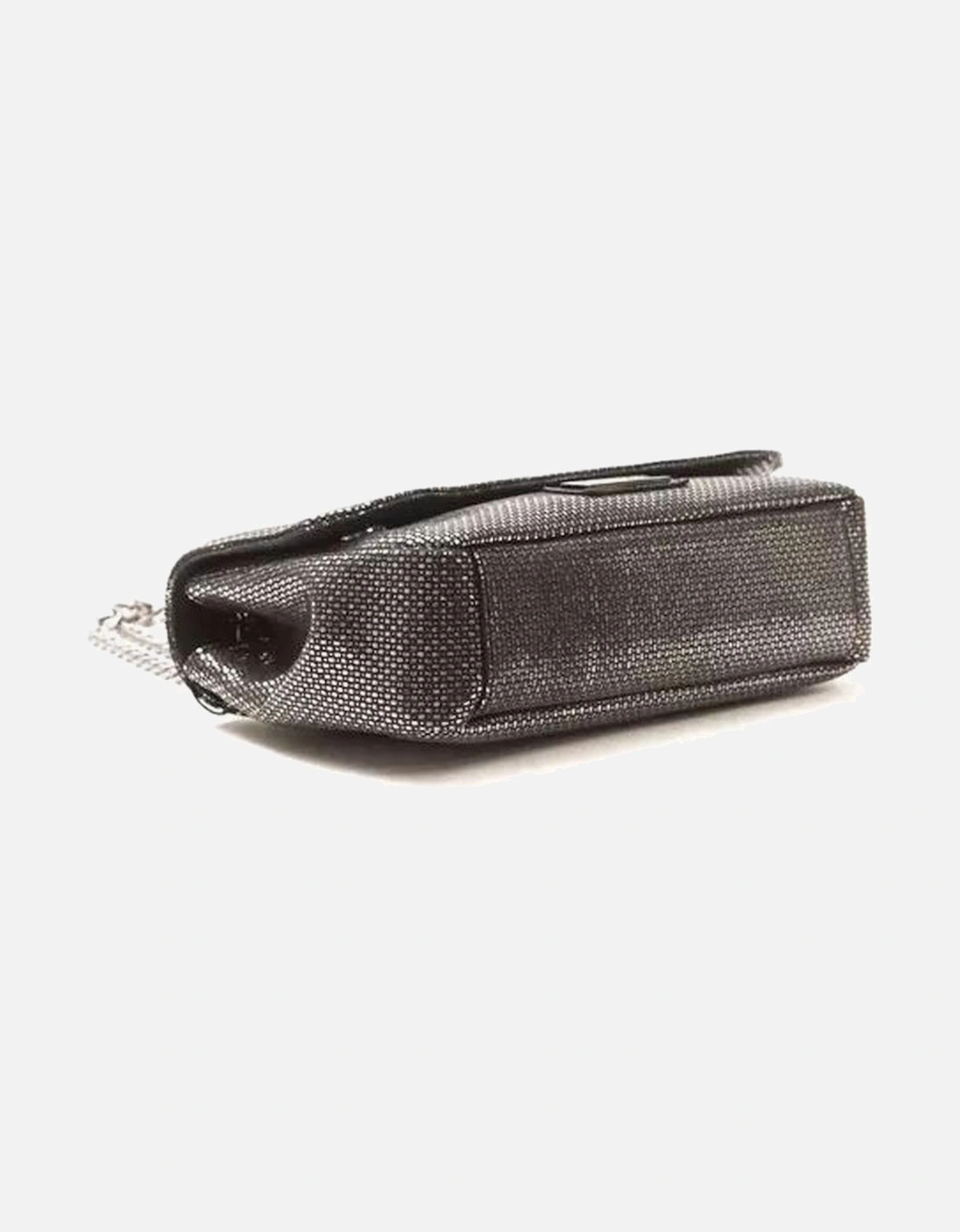 Luxurious Gray Leather Crossbody Bag with Logo-lined Interior Women